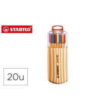 ROTULADOR STABILO PUNTA FIBRA POINT 88 ZEBRUI ESTUCHE 20 ROTULADORES