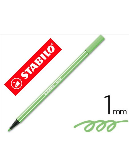ROTULADOR STABILO ACUARELABLE PEN 68 VER HIELO 1 MM
