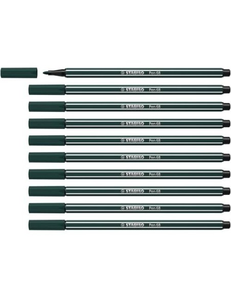 ROTULADOR STABILO ACUARELABLE PEN 68 VER TIERRA 1 MM