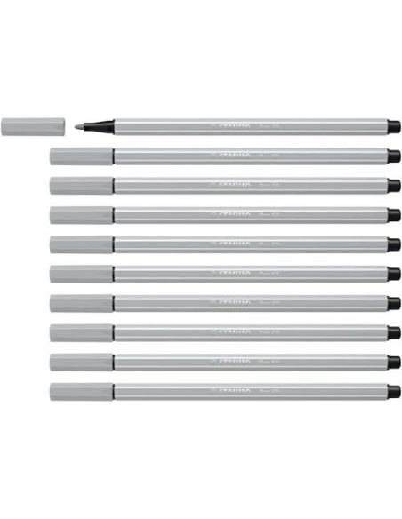 ROTULADOR STABILO ACUARELABLE PEN 68 GRIS AZULADO PALIDO 1 MM