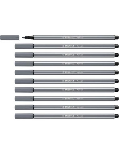 ROTULADOR STABILO ACUARELABLE PEN 68 GRIS AZULADO MEDIO 1 MM