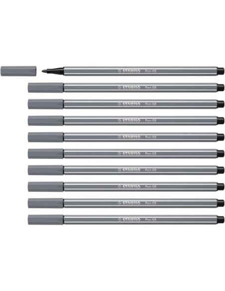 ROTULADOR STABILO ACUARELABLE PEN 68 GRIS AZULADO MEDIO 1 MM