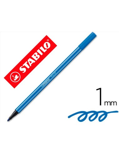 ROTULADOR STABILO ACUARELABLE PEN 68 AZUL MARINO ULTRAMAR 1 MM