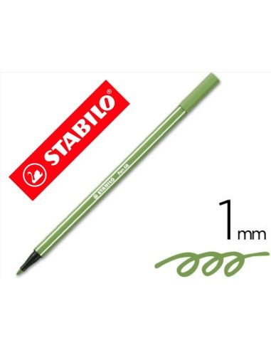 ROTULADOR STABILO ACUARELABLE PEN 68 VER HOJA 1 MM
