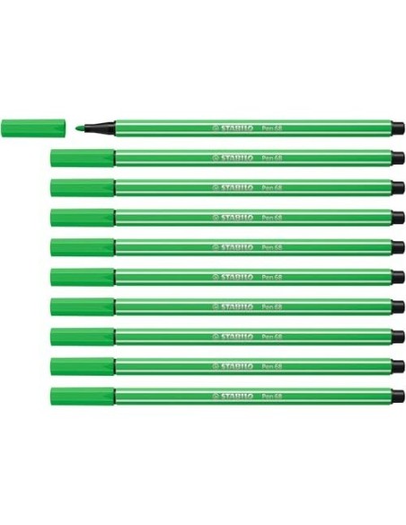 ROTULADOR STABILO ACUARELABLE PEN 68 VER HOJA 1 MM