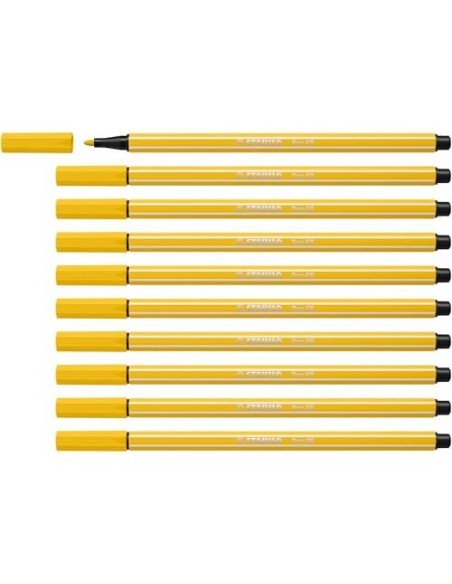 ROTULADOR STABILO ACUARELABLE PEN 68 AMARILLO 1 MM