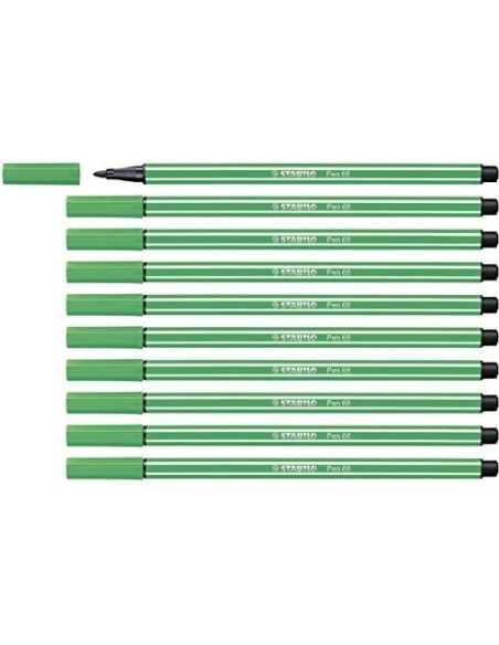 ROTULADOR STABILO ACUARELABLE PEN 68 VER ESMERALDA 1 MM