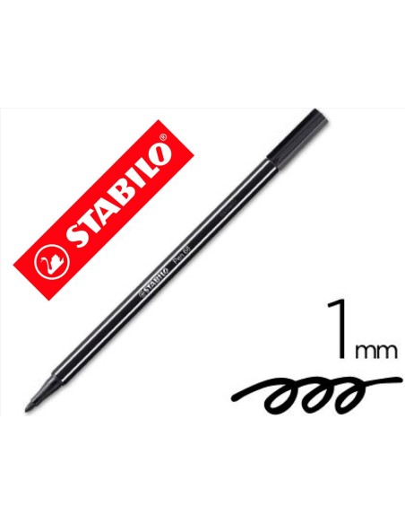 ROTULADOR STABILO ACUARELABLE PEN 68 NEGRO 1 MM