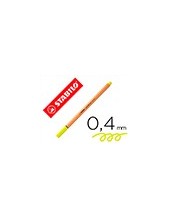 ROTULADOR STABILO PUNTA DE FIBRA POINT 88 AMARILLO NEON 2