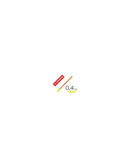 ROTULADOR STABILO PUNTA DE FIBRA POINT 88 AMARILLO NEON