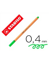 ROTULADOR STABILO PUNTA DE FIBRA POINT 88 VERDE NEON