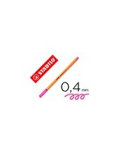 ROTULADOR STABILO PUNTA DE FIBRA POINT 88 ROSA NEON 2