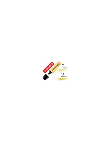 ROTULADOR STABILO BOSS PASTEL FLUORESCENTE 70 AMARILLO CREMOSO