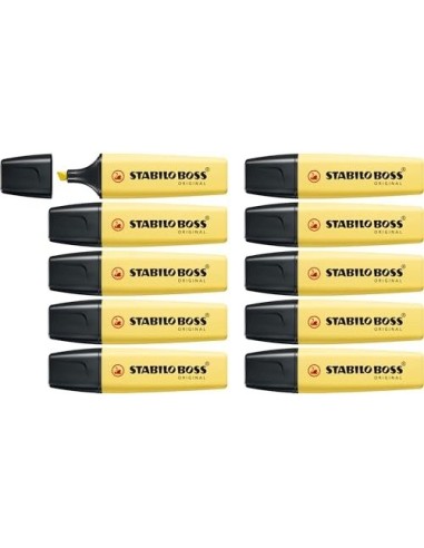 ROTULADOR STABILO BOSS PASTEL FLUORESCENTE 70 AMARILLO CREMOSO