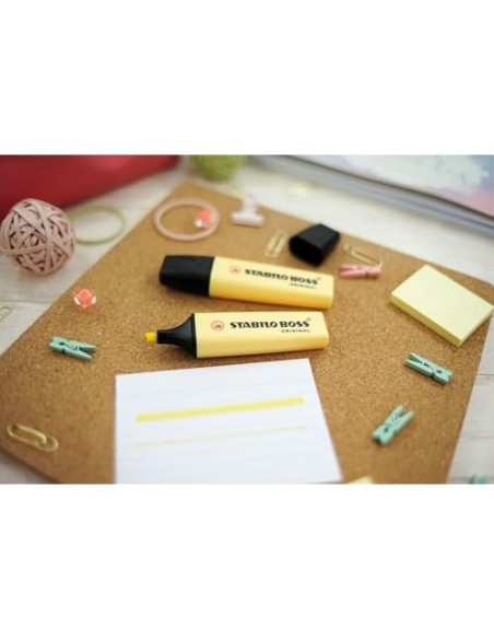 ROTULADOR STABILO BOSS PASTEL FLUORESCENTE 70 AMARILLO CREMOSO