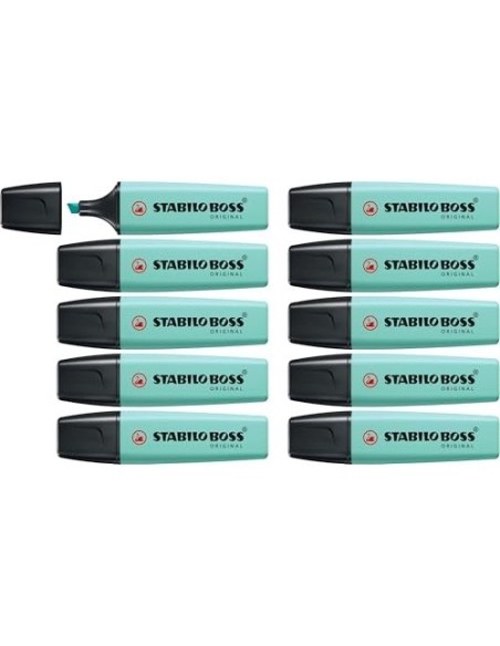ROTULADOR STABILO BOSS PASTEL FLUORESCENTE 70 TOQUE DE TURQUESA