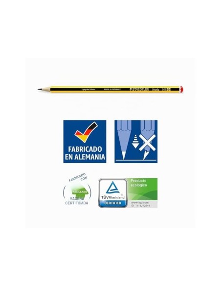 LAPICES DE GRAFITO STAEDTLER NORIS N 2 HB CLASS PACK DE 144 UNIDADES