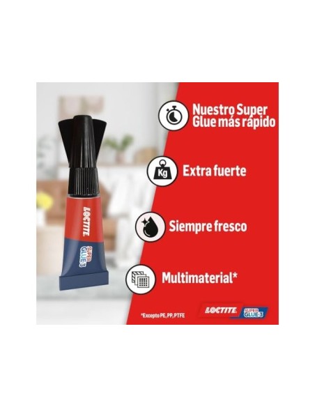PEGAMENTO LOCTITE SUPER GLUE 3 1G BLISTES MINI TRIO