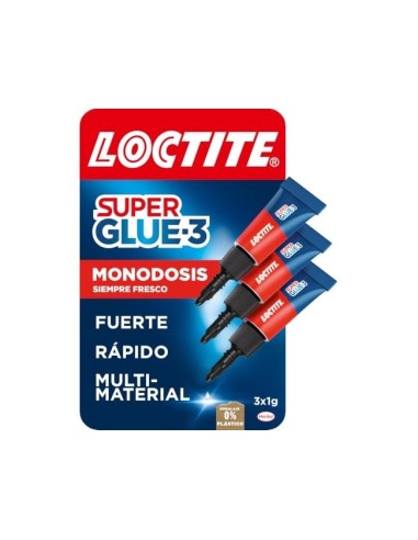 PEGAMENTO LOCTITE SUPER GLUE 3 1G BLISTES MINI TRIO