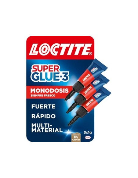 PEGAMENTO LOCTITE SUPER GLUE 3 1G BLISTES MINI TRIO