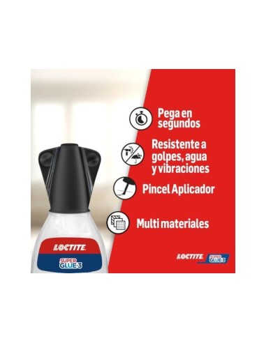 PEGAMENTO LOCTITE 5 GR APLICADOR PINCEL ADH.INSTANTANEO