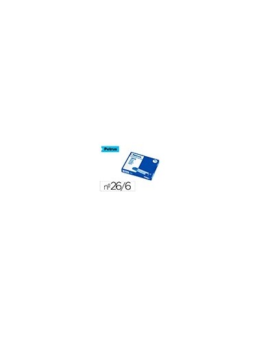 GRAPAS PETRUS Nº 26/6 GALVANIZADA CAJA 1000.