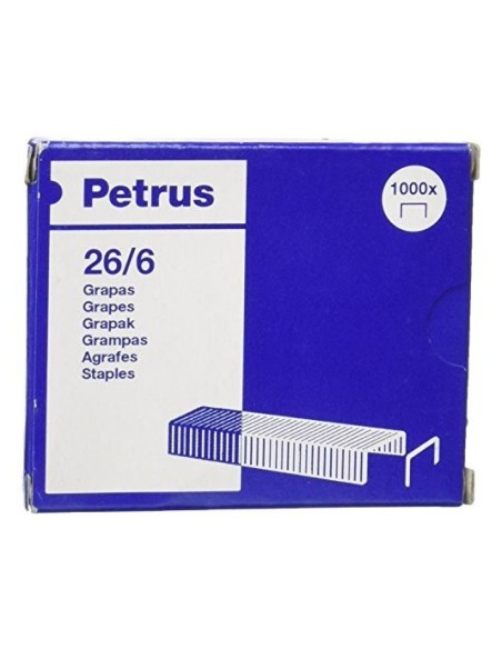 GRAPAS PETRUS Nº 26/6 GALVANIZADA CAJA 1000.