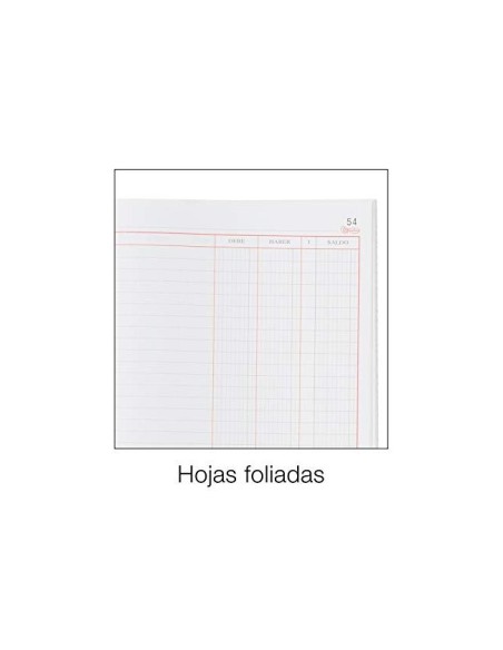 LIBRO MIQUELRIUS CARTONE 3086 4º APAISADO 100 H.CUENTAS CORRIENTES DE
