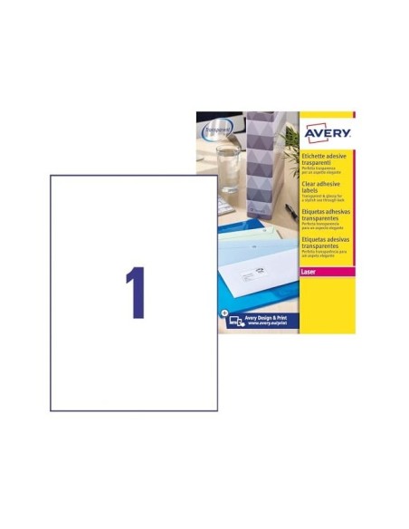 ETIQUETA ADH. AVERY L7567-25 210X297MM TPTE. 25H.