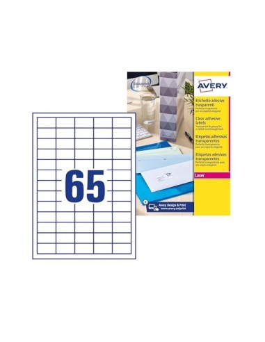 ETIQUETA ADH. AVERY L7551-25 38,1X21,2MM TPTE. 25H