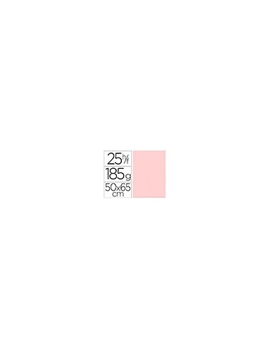 CARTULINA GUARRO ROSA 50X65 CM 185 GR