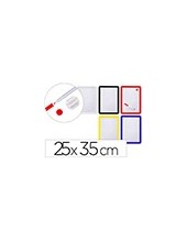 PIZARRA BLANCA MAGNETICA 25X35 CM ROTULADOR Y BORRADOR 2