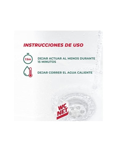 DESATASCADOR DE TUBERIAS GEL WC NET ENERGY BOTELLA DE 1 LITRO