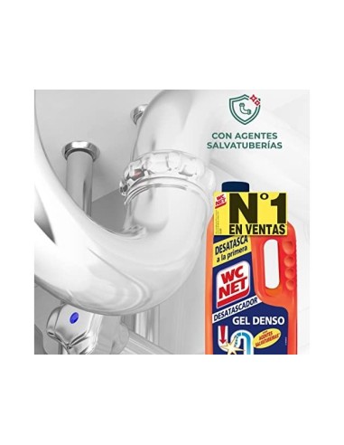 DESATASCADOR DE TUBERIAS GEL WC NET ENERGY BOTELLA DE 1 LITRO