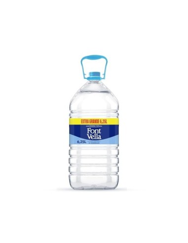 AGUA MINERAL NATURAL FONT VELLA BOTELLA DE 6,25L