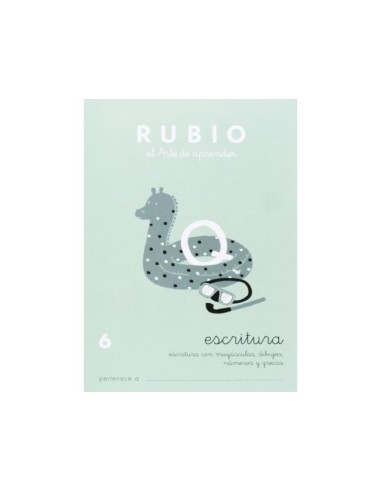 CUADERNO RUBIO CALIGRAFIA Nº 6