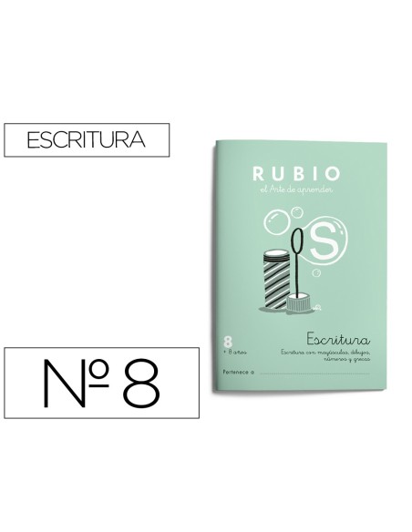 CUADERNO RUBIO CALIGRAFIA Nº 8