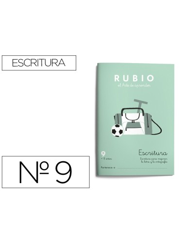 CUADERNO RUBIO CALIGRAFIA Nº 9