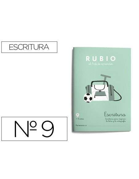 CUADERNO RUBIO CALIGRAFIA Nº 9