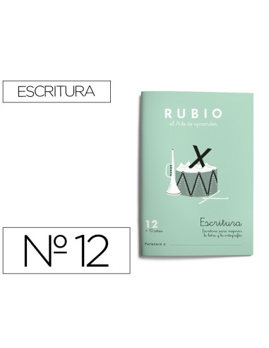 CUADERNO RUBIO CALIGRAFIA Nº 12