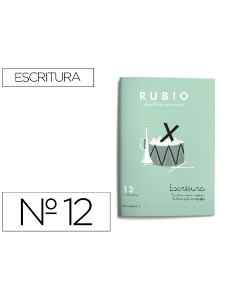 CUADERNO RUBIO CALIGRAFIA Nº 12