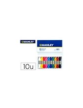 LAPICES CERA MANLEY CAJA 10 COL.REF.110 2