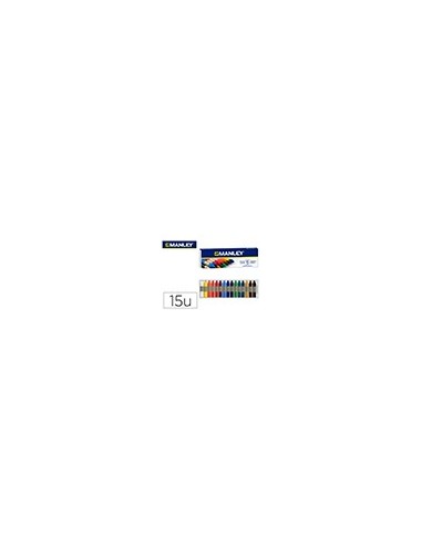 LAPICES CERA MANLEY CAJA 15 COL.REF.115