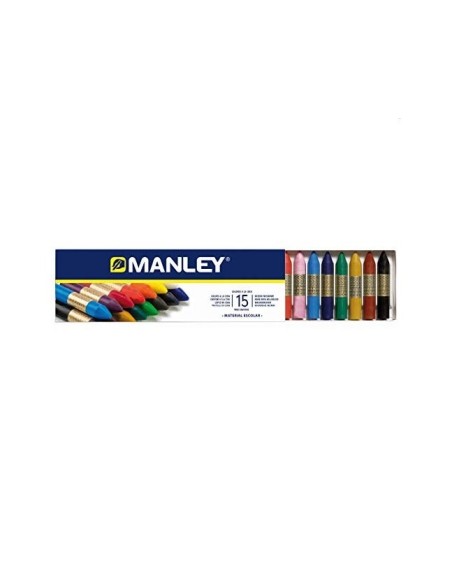 LAPICES CERA MANLEY CAJA 15 COL.REF.115