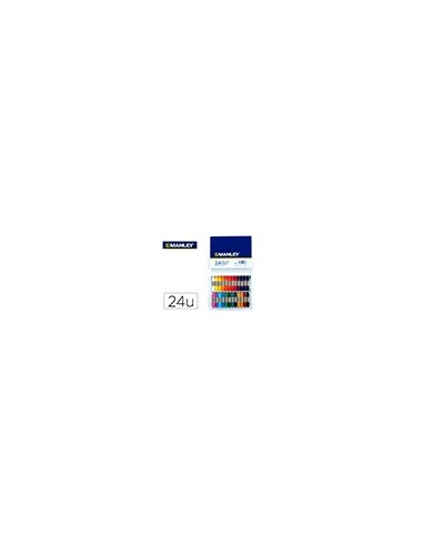 LAPICES CERA MANLEY CAJA 24 COL.REF.124
