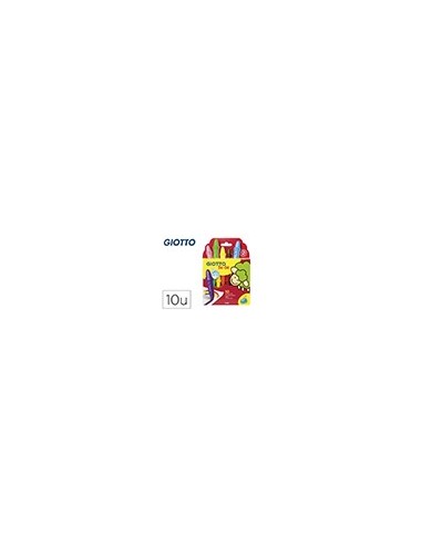 LAPICES CERA GIOTTO BEBE CAJA 10 COL.