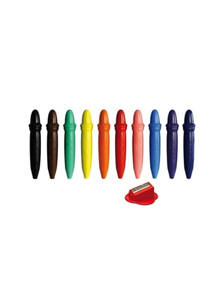 LAPICES CERA GIOTTO BEBE CAJA 10 COL.