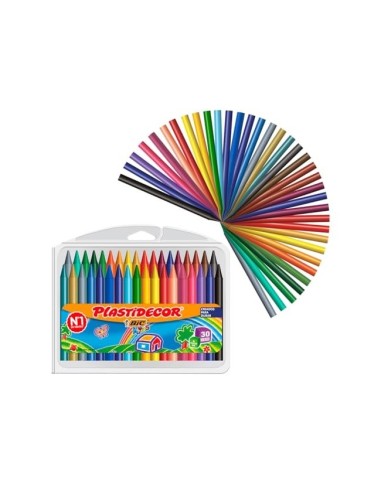 LAPICES CERA PLASTIDECOR CAJA DE 36 COLORES