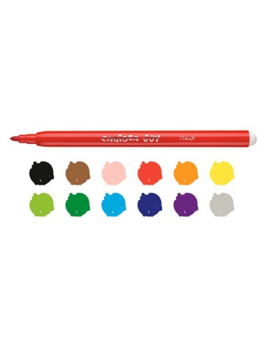 ROTULADOR CARIOCA JOY CAJA 12 COL.