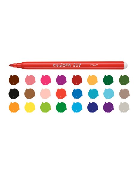 ROTULADOR CARIOCA JOY CAJA 24 COL.